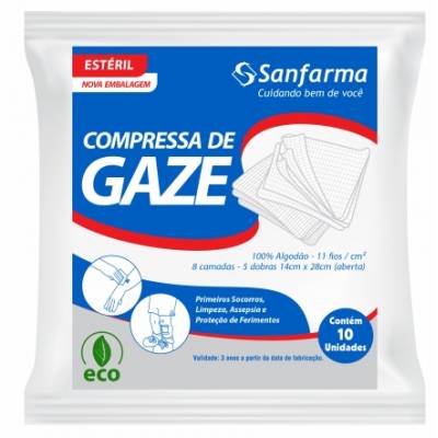 COMPRESSA GAZE SANFARMA 14X28 11FIO